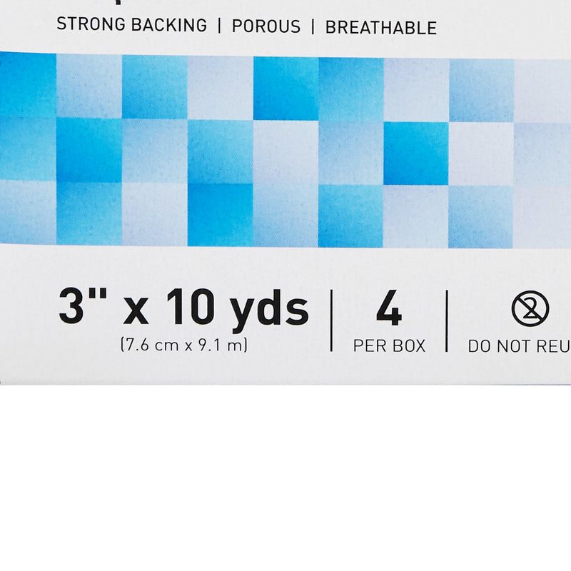 McKesson Silk-Like Cloth Medical Tape, 3 Inch x 10 Yard, White, 1 Box of 4 (General Wound Care) - Img 3