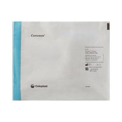 Conveen® Security+ Urinary Leg Bag, 600 mL, Rubber, 1 Box of 10 (Bags and Meter Bags) - Img 2