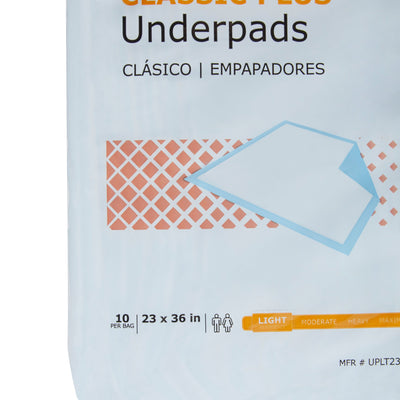 McKesson Classic Light Absorbency Underpad, 23 x 36 Inch, 1 Bag of 10 (Underpads) - Img 6