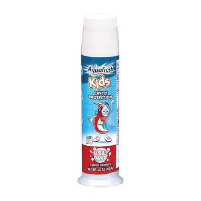 TOOTHPASTE, AQUA FRESH KID 3STRP PUMP 4.6OZ (Mouth Care) - Img 1