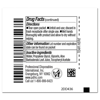 Sani-Hands Hand Sanitizing Wipes, Ethyl Alcohol, Unscented, 5 X 8 Inch, 1 Case of 1000 (Skin Care) - Img 3