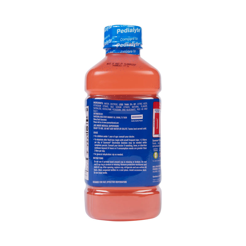 sunmark® Strawberry Pediatric Oral Electrolyte Solution, 33.8-ounce Bottle, 1 Each () - Img 5
