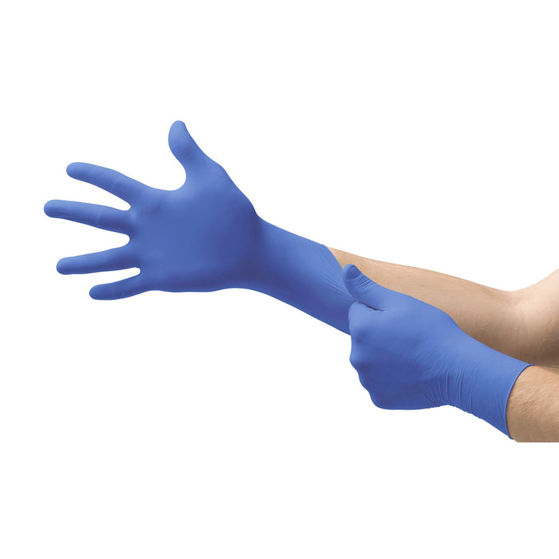 Micro-Touch® Nitrile Exam Glove, Extra Large, Blue, 1 Case of 10 () - Img 2