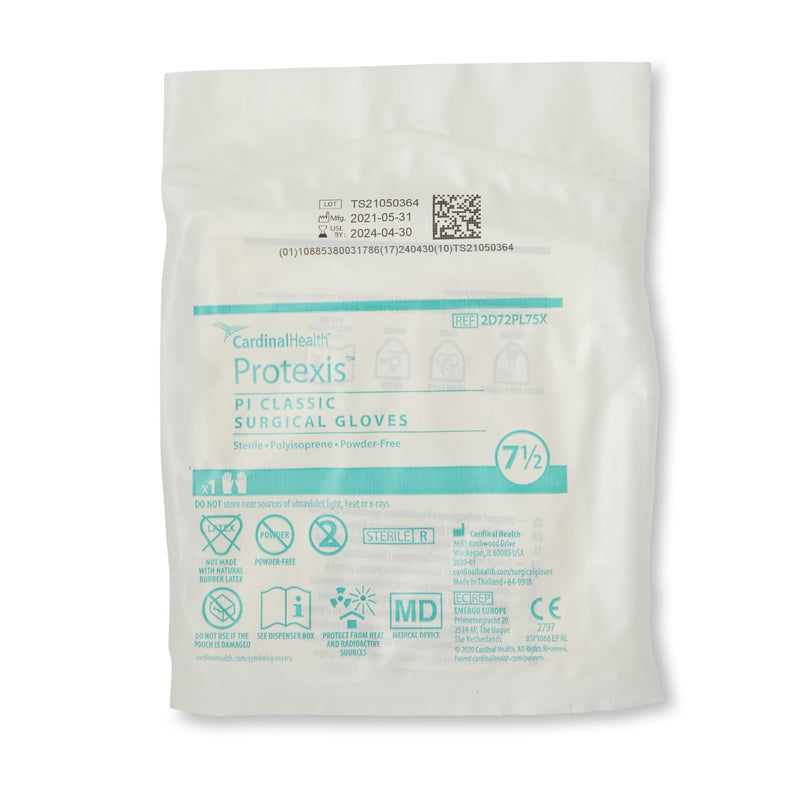 Protexis™ PI Classic Polyisoprene Surgical Glove, Size 7.5, Ivory, 1 Box of 50 () - Img 3