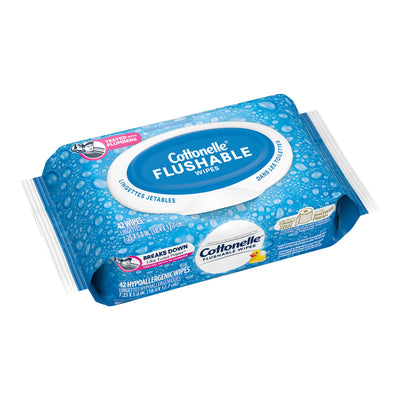 WIPE, WET COTTONELLE FRESH CARE FLUSHABLE (24/PK 12PK/CS) (Skin Care) - Img 1