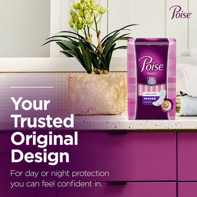 Poise® Ultimate Bladder Control Pad, Long Length, 1 Case of 56 () - Img 5