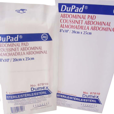 DuPad® Sterile Abdominal Pad, 8 x 10 Inch, 1 Case of 200 (General Wound Care) - Img 1