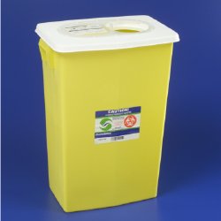 SharpSafety™ Chemotherapy Waste Container, 18 Gallon, 26 x 12¾ x 18¼ Inch, 1 Case of 5 () - Img 1