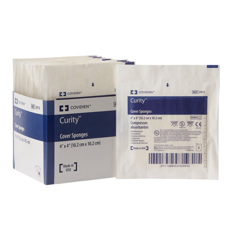 Curity™ Sterile Nonwoven Sponge, 4 x 4 Inch, 1 Pack (General Wound Care) - Img 1