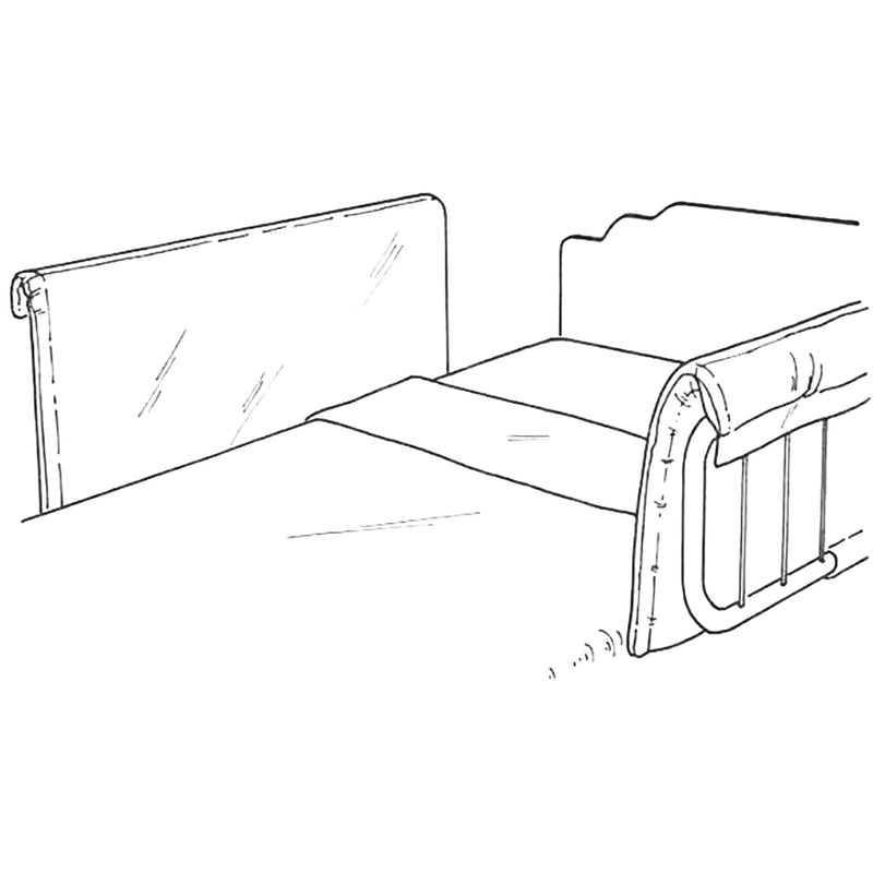 SkiL-Care™ Vinyl Bed Rail Pads, Half-Size, 1 Pair (Beds) - Img 3