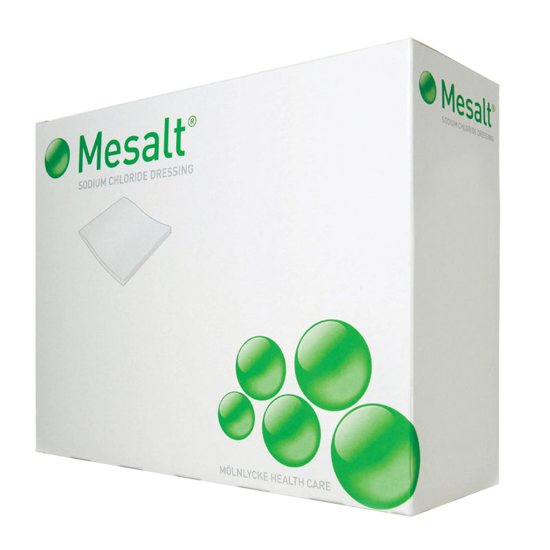 Mesalt® Sodium Chloride Impregnated Dressing, 4 x 4 Inch / 2 x 2 Inch Folded, 1 Box of 30 (Advanced Wound Care) - Img 3