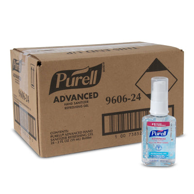 Purell Advanced Hand Sanitizer 70% Ethyl Alcohol Gel, Pump Bottle, 2 oz, 1 Each (Skin Care) - Img 3