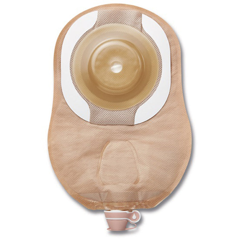 CeraPlus™ One-Piece Drainable Beige Urostomy Pouch, 9 Inch Length, 7/8 Inch Stoma, 1 Box of 5 (Ostomy Pouches) - Img 2