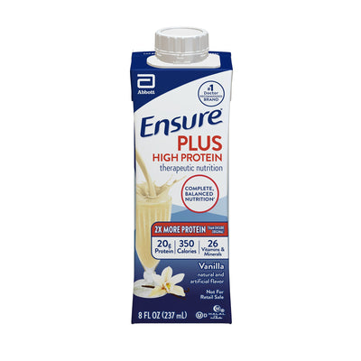 ENSURE PLUS, HIGH PROTEIN VANILLA 8OZ (24/CS) (Nutritionals) - Img 1