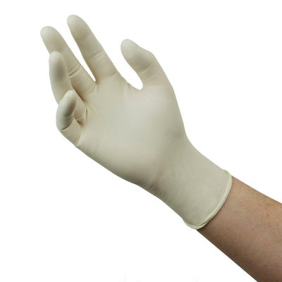 Microflex® Diamond Grip Plus™ Latex Gloves, Large, White, 1 Box of 100 () - Img 3