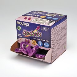 EAR PLUGS, PURPLE ROCKET W/CORD (50PR/BX 4BX/CS) (Hearing Protection) - Img 3