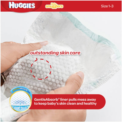 Huggies® Little Snugglers Diaper, Size 1, 1 Case of 240 () - Img 2