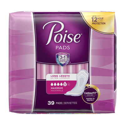 Poise® Maximum Bladder Control Pad, 14.6 Inch Length, 1 Case of 78 () - Img 8