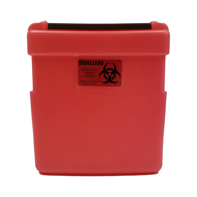 Nesar Systems Replacement Radioactive Sharps Container, 1 Gallon, 8-1/2 x 4 x 9 Inch, 1 Each () - Img 1