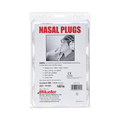 Mueller Sports Medicine Nasal Plug, 1½ Inch, 1 Pack (Advanced Wound Care) - Img 1