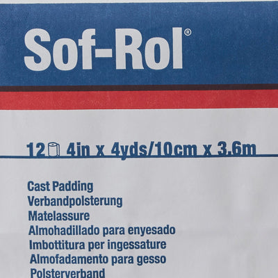 Sof-Rol® White Rayon Undercast Cast Padding, 4 Inch x 4 Yard, 1 Case of 72 (Casting) - Img 3