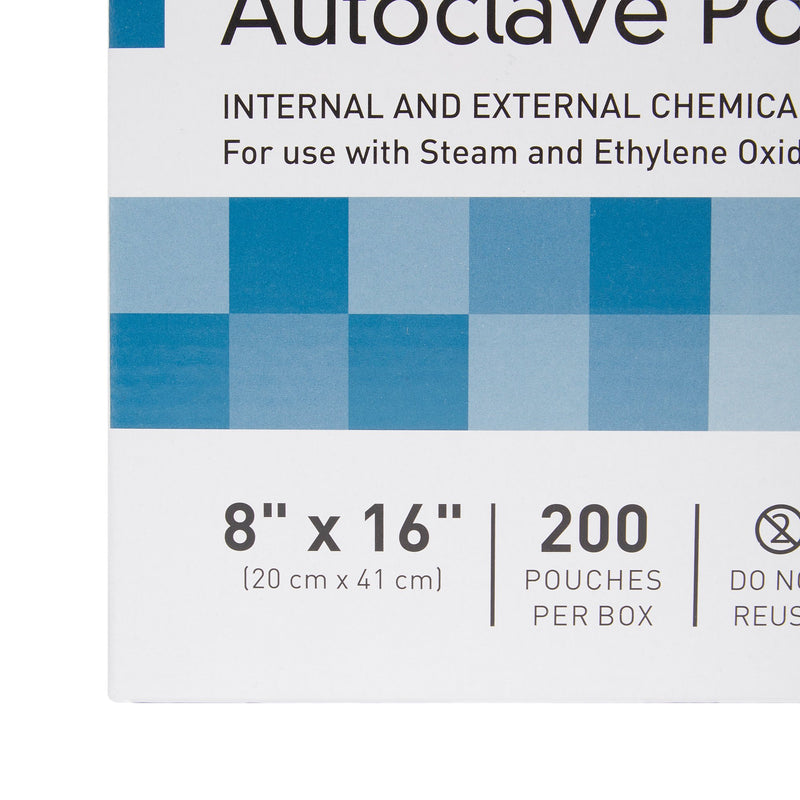 McKesson Sterilization Pouch, 8 x 16 Inch, 1 Box of 200 (Sterilization Packaging) - Img 5