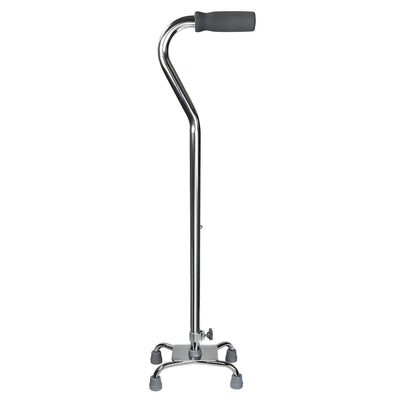 McKesson Offset Quad Cane, Chrome, 1 Case of 4 (Mobility) - Img 5