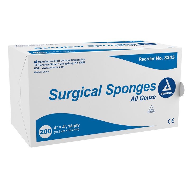 Dynarex® NonSterile Gauze Sponge, 4 x 4 Inch, 1 Pack (General Wound Care) - Img 1