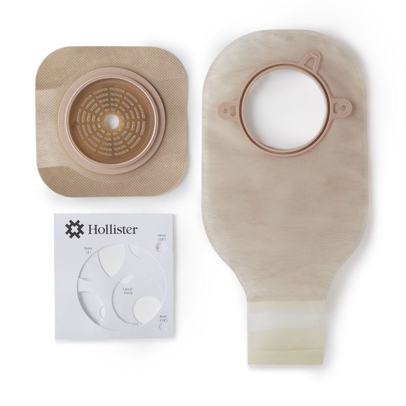 New Image™ Two-Piece Drainable Clear Ileostomy / Colostomy Kit, 12 Inch Length, 2¾ Inch Flange, 1 Box of 5 (Ostomy Pouches) - Img 1