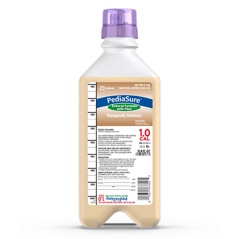 PediaSure® 1.0 Cal with Fiber Tube Feeding Formula, 1-liter Ready to Hang Container, 1 Each () - Img 1