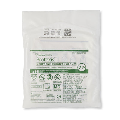 Protexis™ Polychloroprene Surgical Glove, Size 7.5, Ivory, 1 Case of 200 () - Img 3