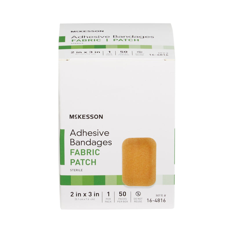 McKesson Tan Adhesive Strip, 2 x 3 Inch, 1 Box of 50 (General Wound Care) - Img 2