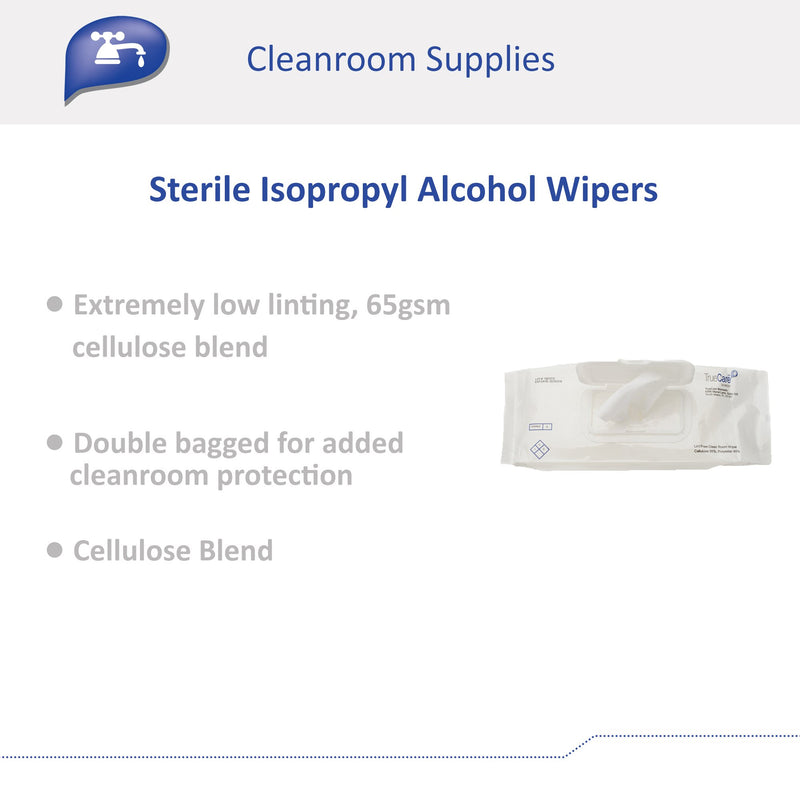 TrueCare Biomedix Sterile Isopropyl Alcohol Wipers, 1 Pack (Cleaners and Disinfectants) - Img 5