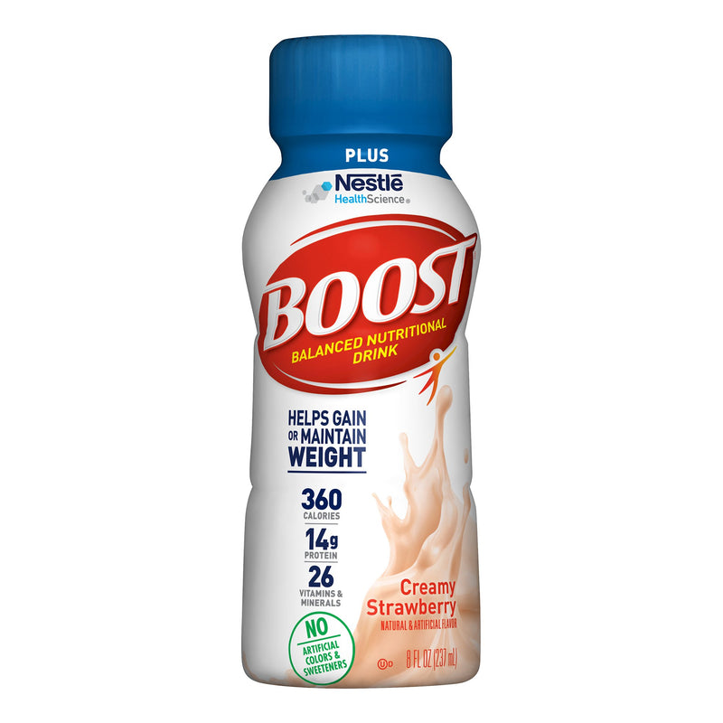 Boost® Plus Strawberry Oral Supplement, 8 oz. Bottle, 1 Case of 24 (Nutritionals) - Img 1