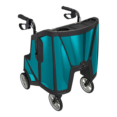 Tour 4 Wheel Rollator, 31 to 37 Inch Handle Height, Ocean Teal, 1 Each (Mobility) - Img 1