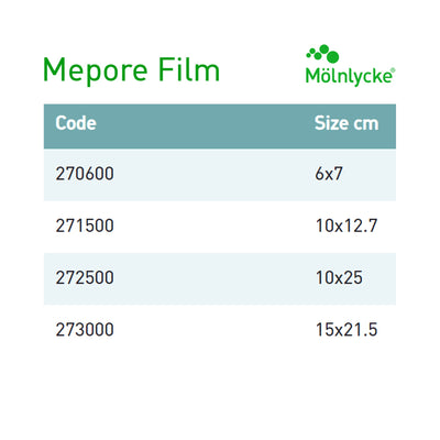 Mepore® Film Transparent Film Dressing, 4 x 10 Inch, 1 Each () - Img 3