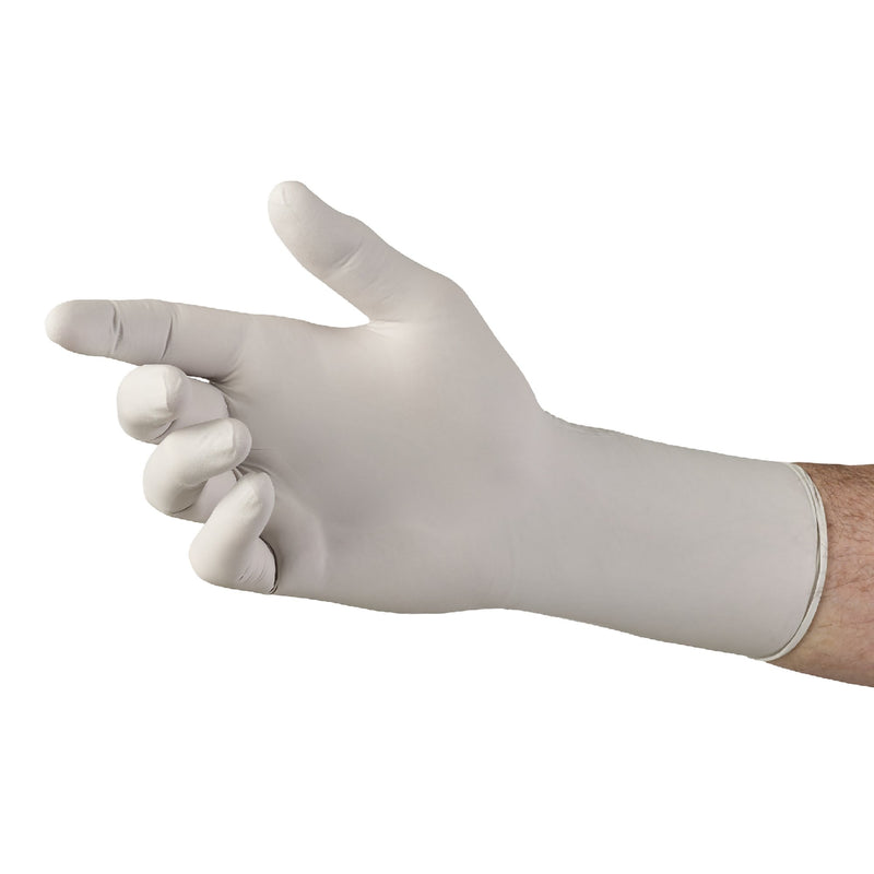 Sterling-Xtra® Extended Cuff Length Exam Glove, Small, Gray, 1 Case of 10 () - Img 3