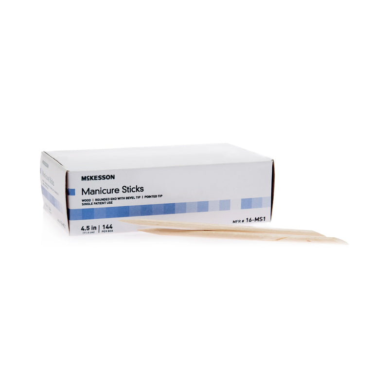 McKesson Manicure Sticks, 100% White Birch, 4.5", 1 Box of 144 (Nail Care) - Img 5