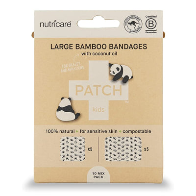 Patch™ Kids (Panda Design) Adhesive Strip with Coconut Oil, 2 x 3 Inch / 3 x 3 Inch, 1 Case of 30 (General Wound Care) - Img 1