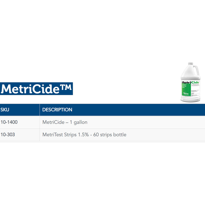 MetriCide® Glutaraldehyde High Level Disinfectant, 1 gal Jug, 1 Each (Cleaners and Solutions) - Img 2