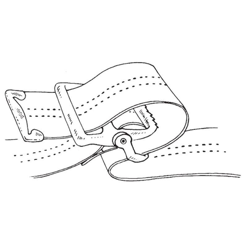 SkiL-Care™ Heavy-Duty Gait Belt with Metal Buckle, Pinstripe, 72 Inch, 1 Each (Transfer Equipment) - Img 5