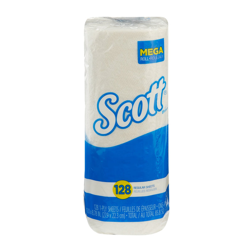 Scott® Kitchen Paper Towel, 128 perforated sheets per roll, 1 Roll (Paper Towels) - Img 1