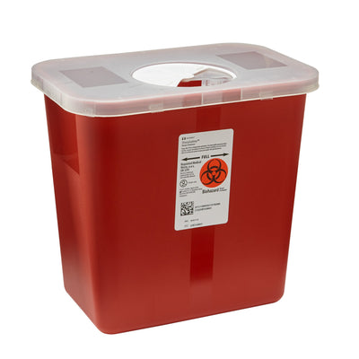 SharpSafety™ Multi-purpose Sharps Container, 2 Gallon, 10 x 7¼ x 10½ Inch, 1 Case of 20 () - Img 2