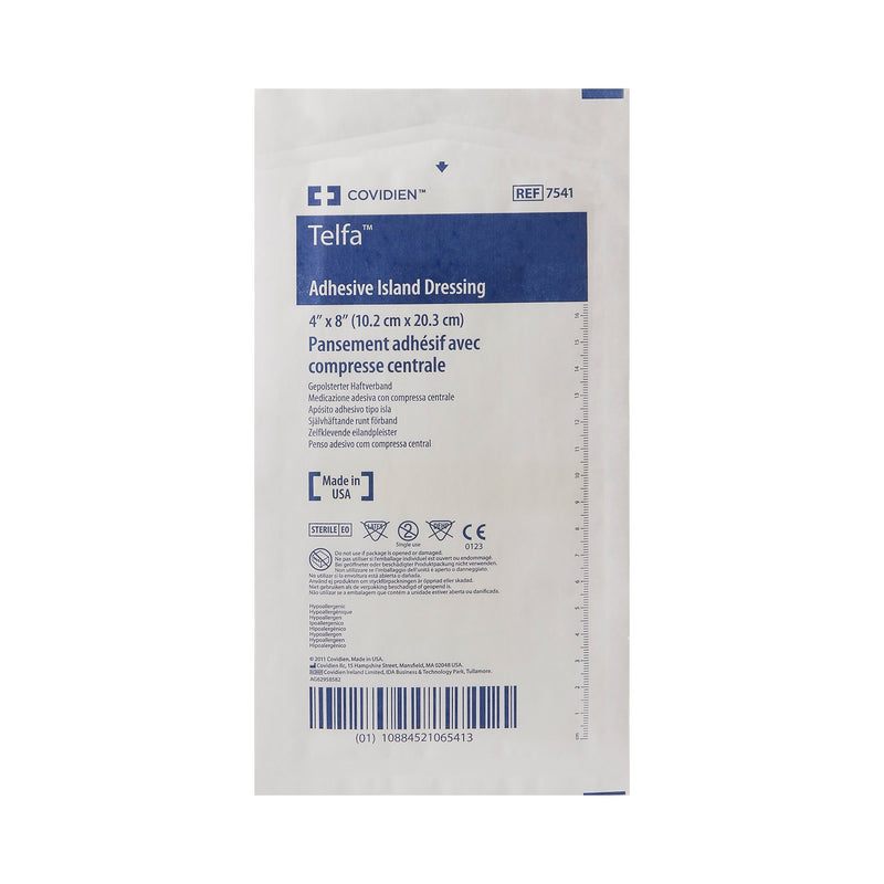 Telfa™ White Adhesive Dressing, 4 x 8 Inch, 1 Each (General Wound Care) - Img 2