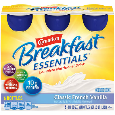 Carnation Breakfast Essentials® Vanilla Oral Supplement, 8 oz. Bottle, 1 Each (Nutritionals) - Img 1