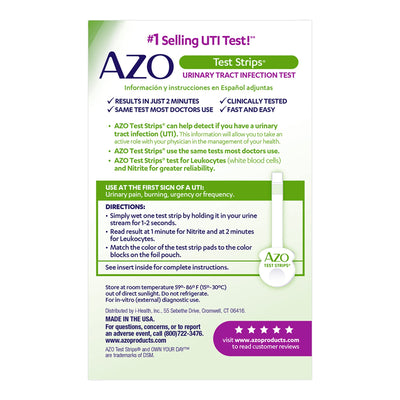 AZO Test Strips® Urinary Tract Infection Detection Home Device Rapid Test, 1 Box (Test Kits) - Img 5