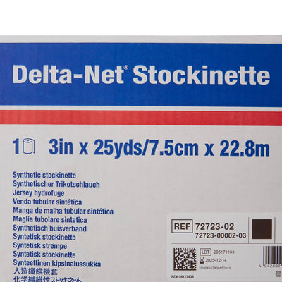 Delta-Net® Black Synthetic Compression Stockinette, 3 Inch x 25 Yard, 1 Roll (Casting) - Img 3