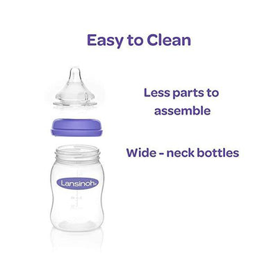 Lansinoh® Baby Bottle, 8 ounce, 1 Case of 4 (Feeding Supplies) - Img 6