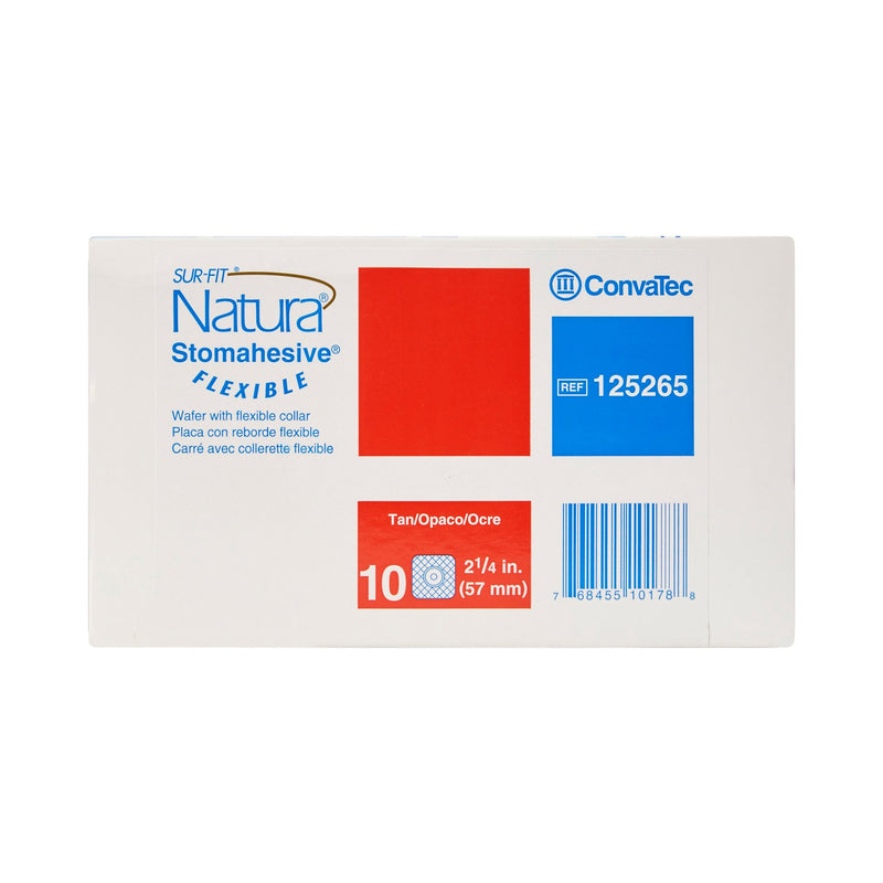 Sur-Fit Natura® Colostomy Barrier With 1 3/8-1¾ Inch Stoma Opening, Tan, 1 Box of 10 (Barriers) - Img 4