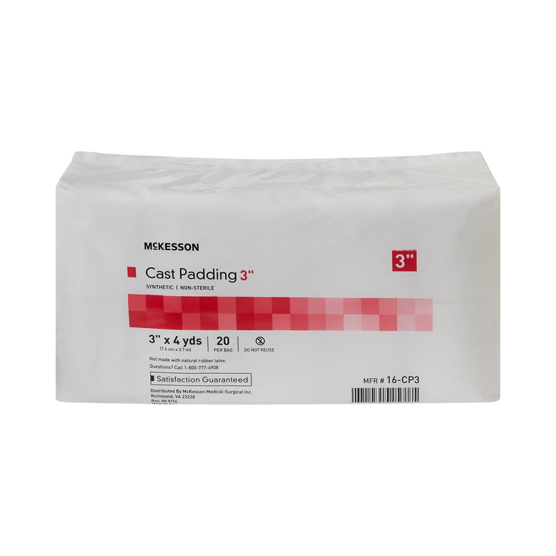 McKesson White Polyester Cast Padding, 3 Inch x 4 Yard, 1 Bag of 20 (Casting) - Img 2